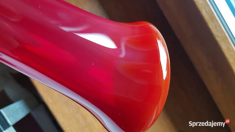 Wazon ANANAS Ząbkowice kolorowe szkło PRL Dąbrowa Górnicza