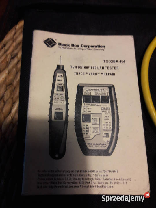 Tester połączeń internetowych firmy Black Box Pozostałe