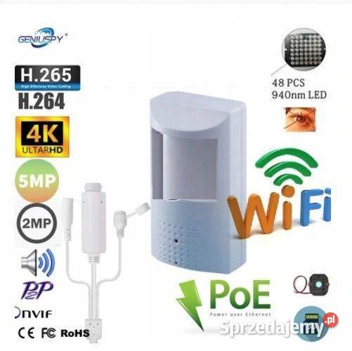 UKRYTA KAMERA W CZUJCE RUCHU 8MPX 4K WIFI AUDIO Wrocław sprzedam