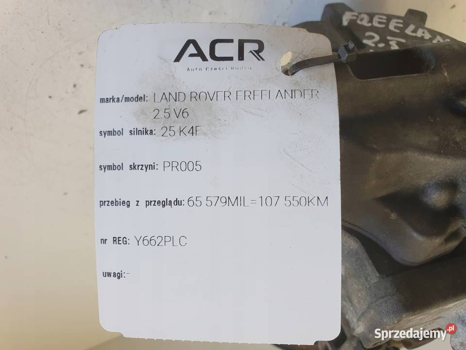 Land Rover Freelander 25 V6 SPRĘŻARKA