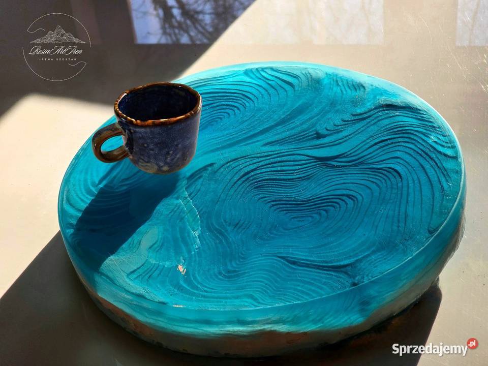 Żywica epoksydowa dekoracja ozdobna patera podkarpackie Rzeszów sprzedam