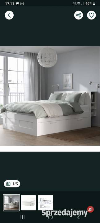 Łóżko Ikea Brimes Kórnik