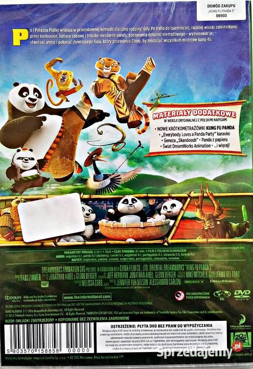 KUNG FU PANDA 1 2 3 SEKRETY POTĘŻNEJ PIĄTKI 4 Filmy