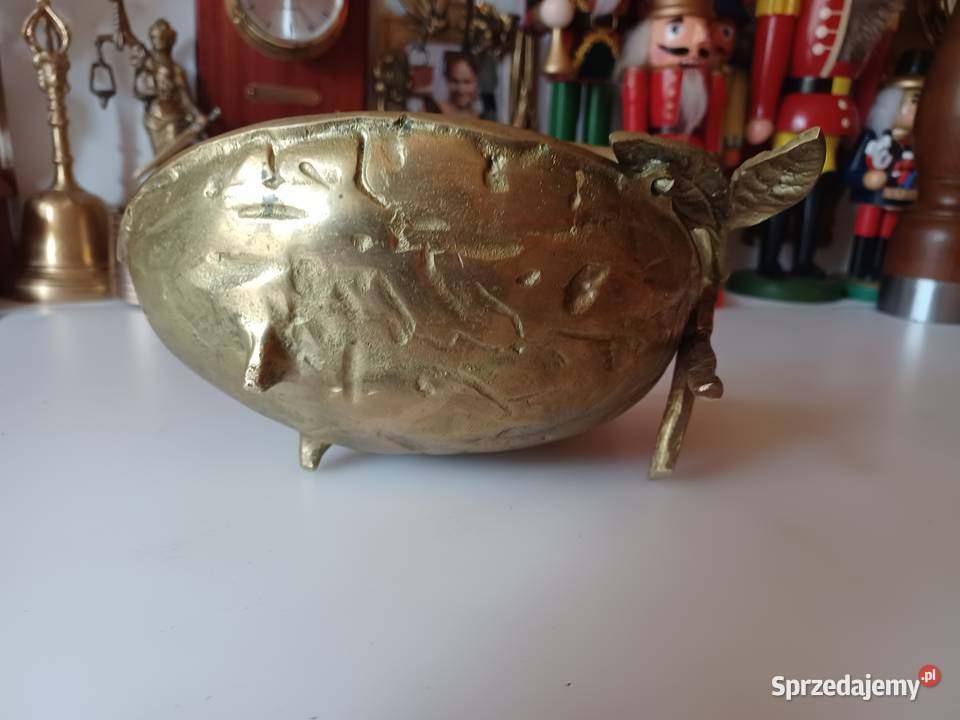 Mosiężna patera orzesznica Kolekcja Pozostałe Poznań