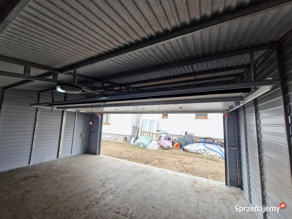 Garaż blaszany 65x6m Brama segmentowa drzwi wielkopolskie Kalisz