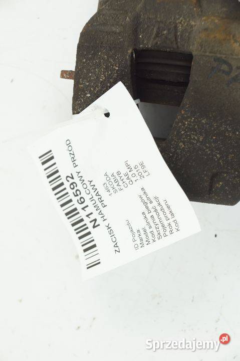 ZACISK HAMULCOWY PRZÓD PRAWY FABIA III Lipno