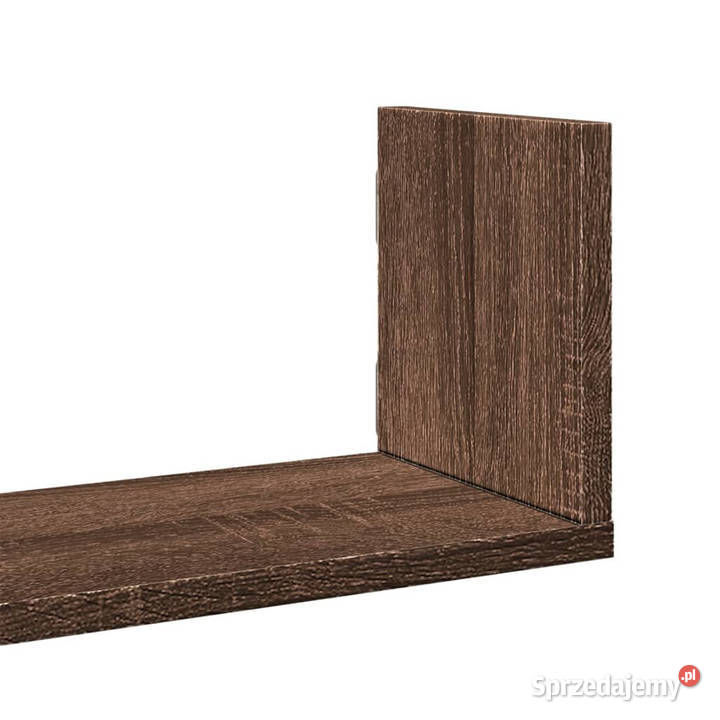 Półki ścienne 3 brązowy dąb 58x18x18 WM853287 Warszawa sprzedam