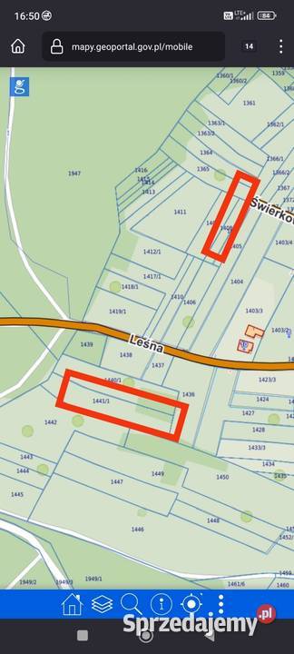 Sprzedaż działek Wola Filipowska gm Krzeszowice rolna