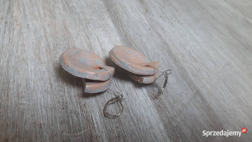 Kolczyki ceramiczne ręcznie wykonane Otwock