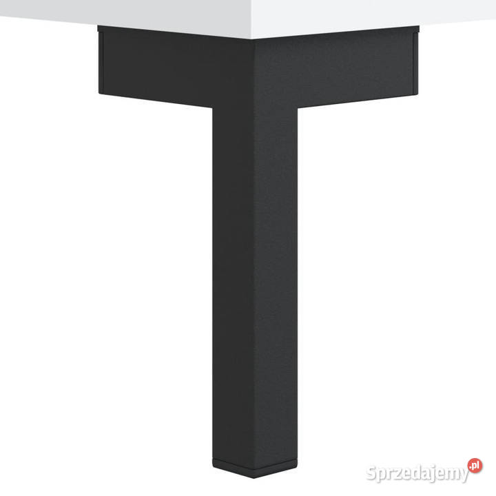 Stolik kawowy biały 90x50x40 materiał Stoły