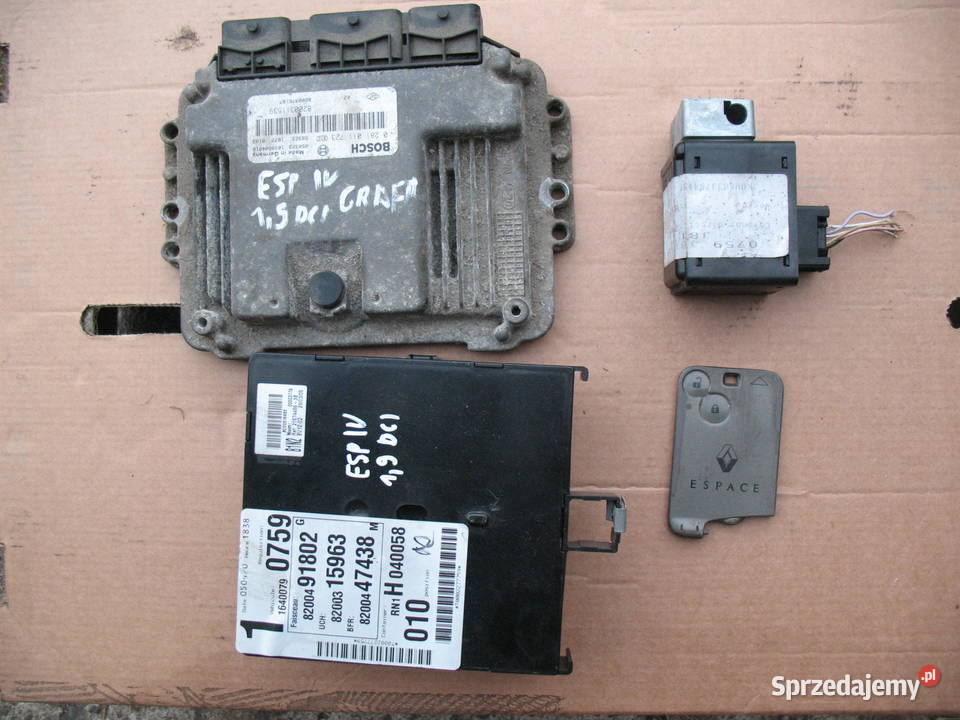 zestaw startowy BSI renault megane scenik laguna komputery Układ elektryczny lubelskie Lublin