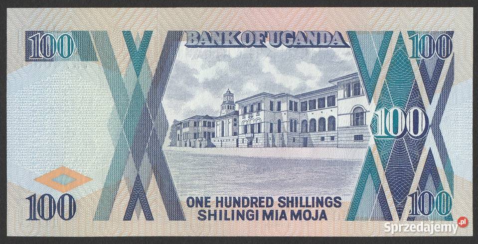 UGANDA 100 SHILLING 1996 STAN BANKOWY UNC Łódź sprzedam