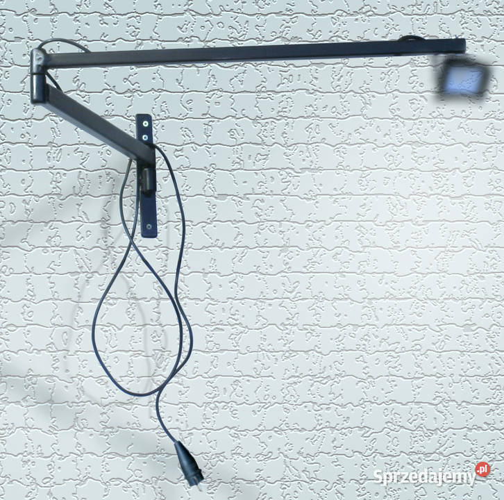 uchwyt lampy regulowany na dwóch ramionach