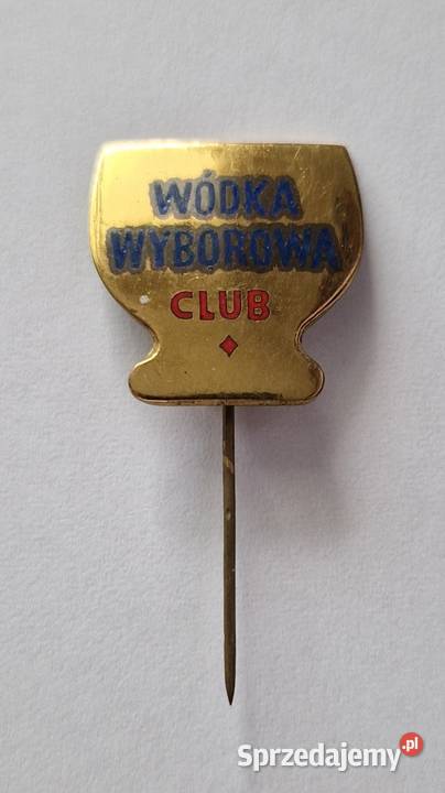 Wódka wyborowa Club przypinkapin na szpilkę Warszawa
