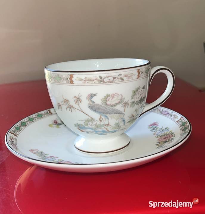 Pawie Filiżanka Wedgwood Kutani Crane Made in Gdańsk