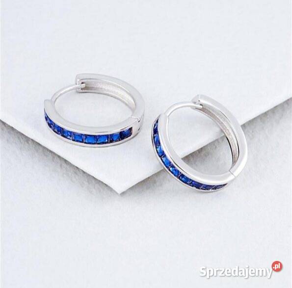 Srebrne kolczyki dziewczynek Turek