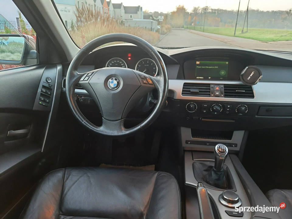 BMW 525 25i 218 NAVI SKÓRA MANUAL Rata600zl E60 wielofunkcyjna kierownica wielkopolskie Śrem