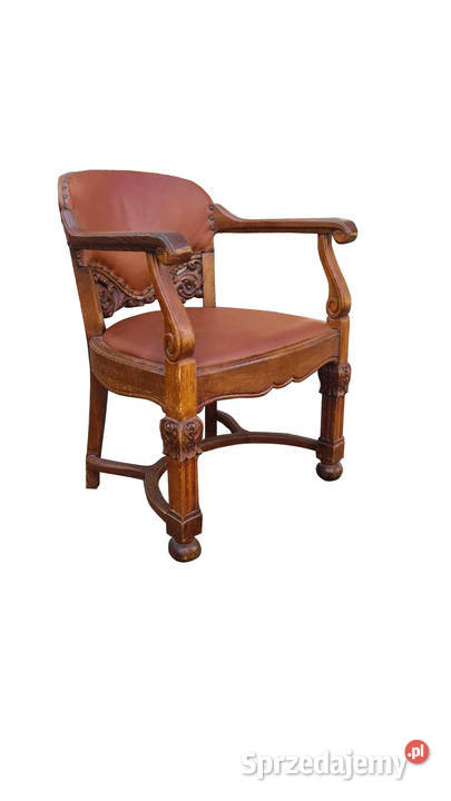 FOTEL DO BIURKA Z PATYNĄ LATA 19001920 DĄB Meble zachodniopomorskie Szczecin