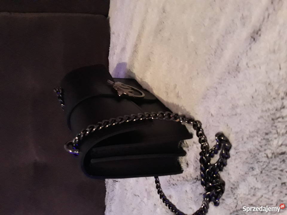 Torebka czarna PINKO skóra Torby i torebki Galanteria i dodatki wielkopolskie