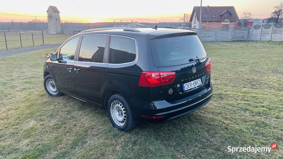 Seat Alhambra 2013r 20 tdi welurowa tapicerka Samochody osobowe Krapkowice