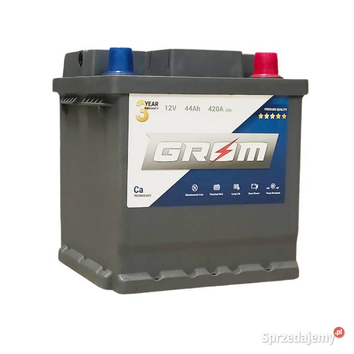 Akumulator Grom 44Ah 420A kostka Kędzierzyn