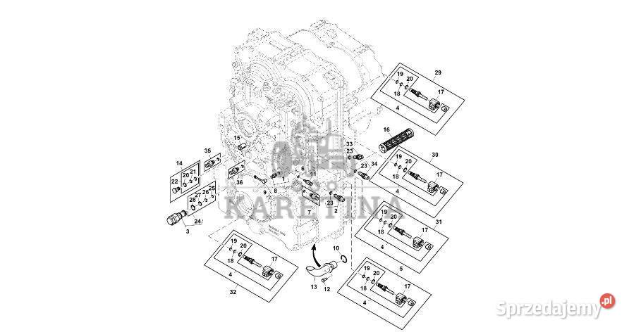 John Deere 9470RX Regulator RE571667 Przekładnia Jastrzębniki sprzedam