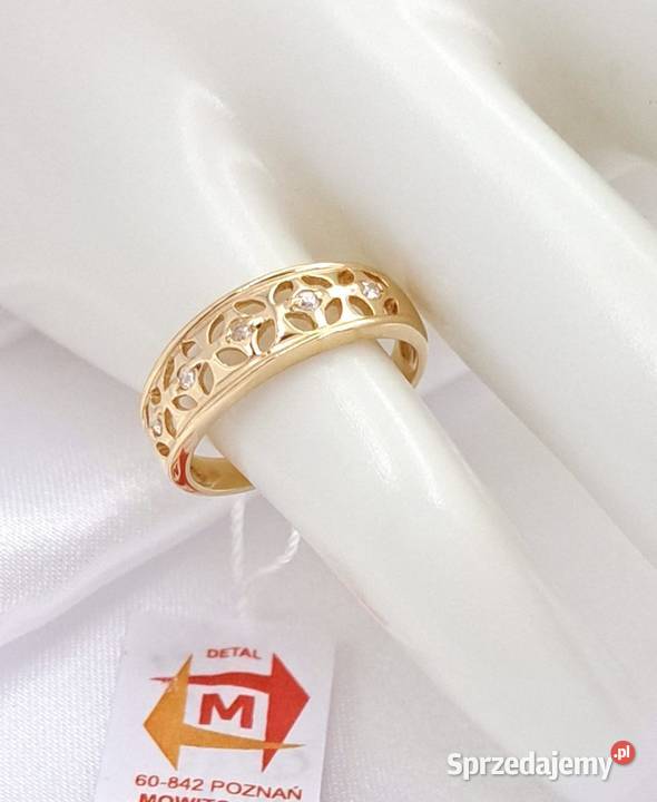 Pierścionek r11 Złoty pr585 Obrączkowy Z685 Pierścionki Poznań