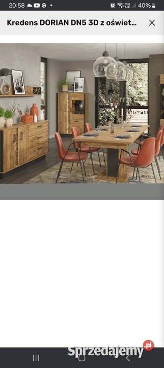 Piękny Zestaw mebli do salonu pokoju dziennego Lębork