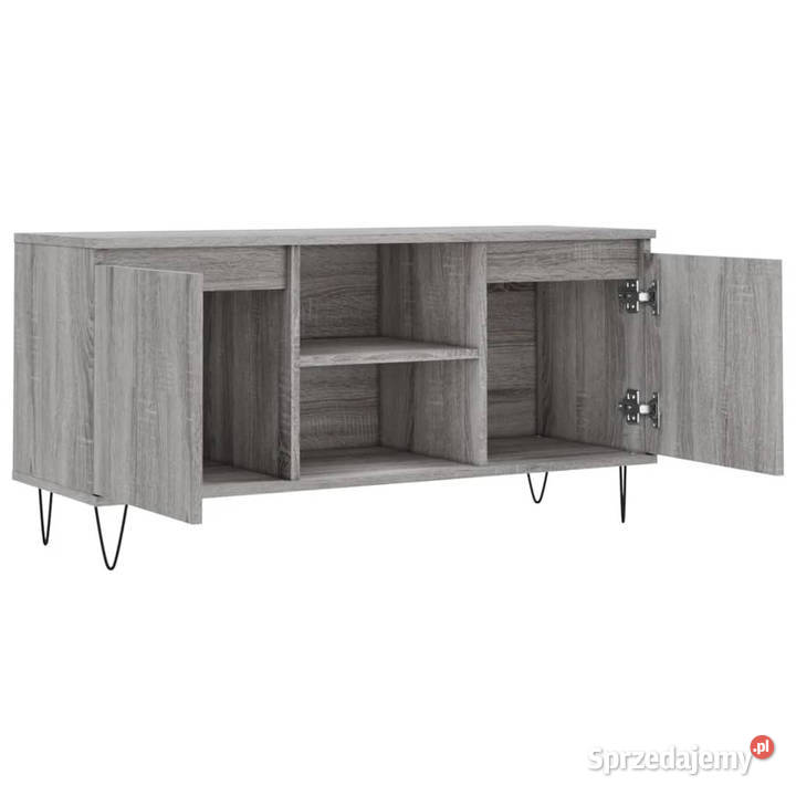 Szafka pod telewizor szary dąb sonoma 104x35x50 mazowieckie Warszawa
