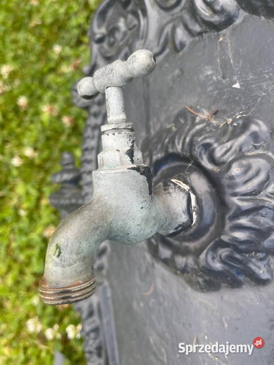 Stary żeliwny zlew ogrodowy umywalka kran Bystrzyca Kłodzka