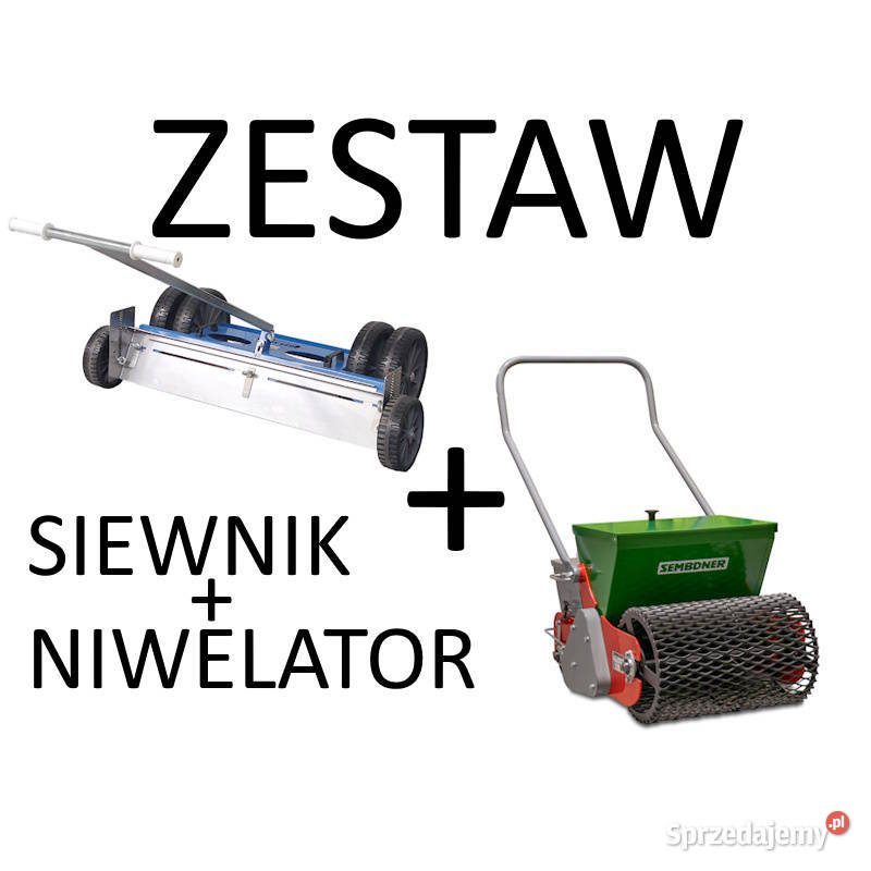 ZESTAW Siewnik RS 50 H II SEMBDNER Niwelator Ogród Janikowo