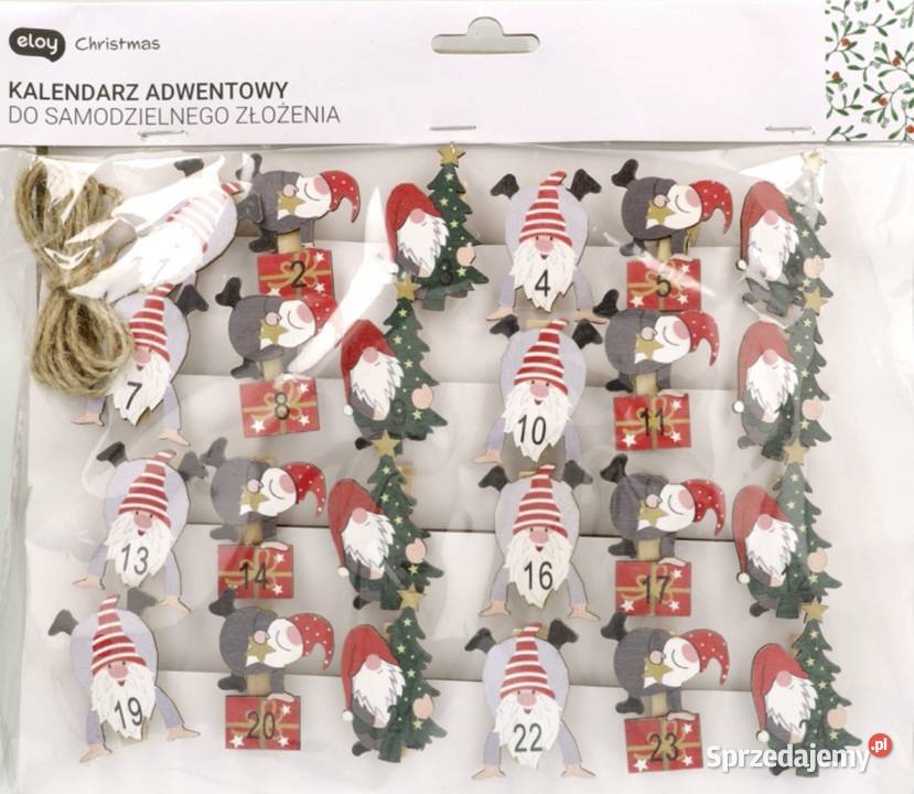 ELOY kalendarz adwentowy do złożenia skrzaty Warszawa