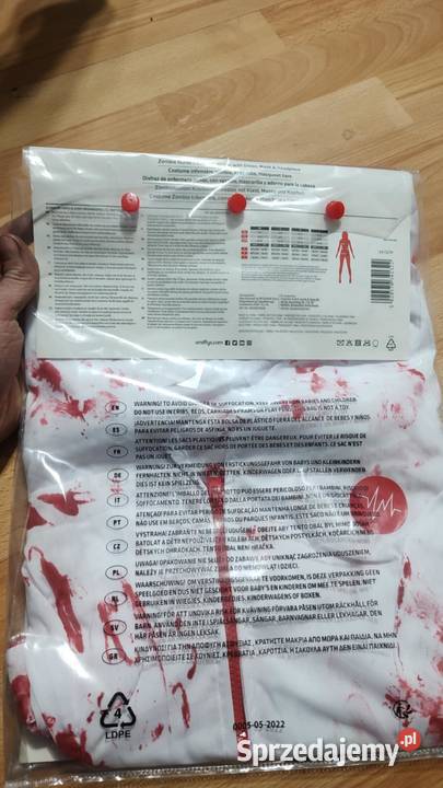 kostium zombie rozmiar M wielkopolskie Książ Wielkopolski