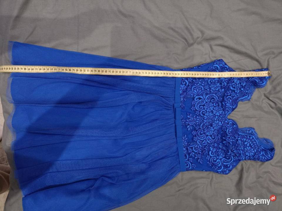 Sukienka śliczna tiul granatowa Spódnice i sukienki Odzież damska podkarpackie Radymno