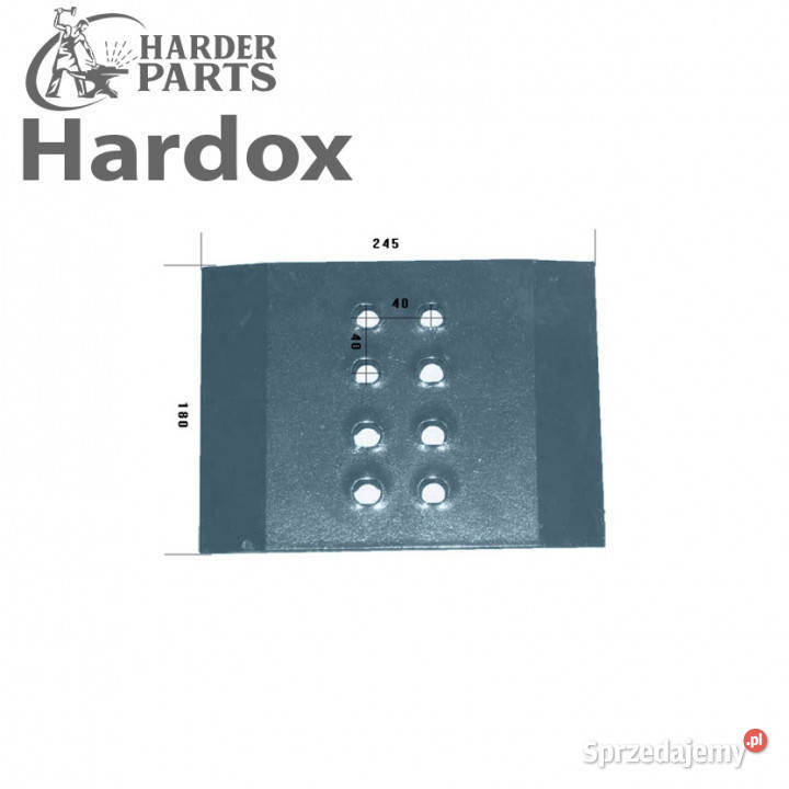 Nakładka HARDOX 063601AS części do pługa Suwałki