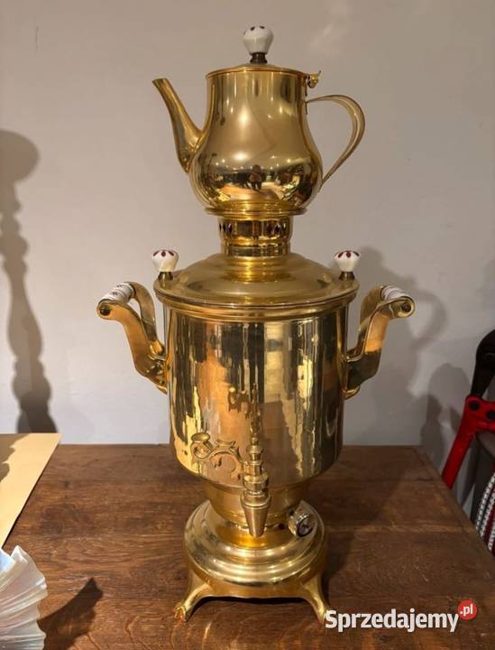 Przepiękny Pozłacany Samowar Renomowanej Firm Bydgoszcz