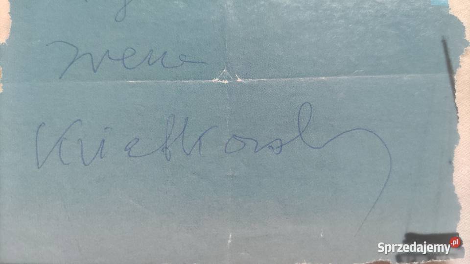 Autograf Ireny Kwiatkowskiej 2006 aktorki Szczecin