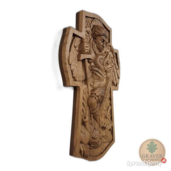 Płaskorzeźba Archanioł Michał prezent na Chrzest Malechowo sprzedam