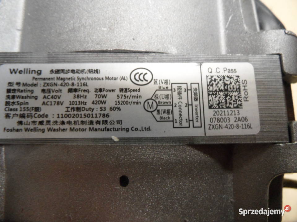 silnik pralki samsung WW60A3120BE ZXGN4208116L świętokrzyskie Promnik