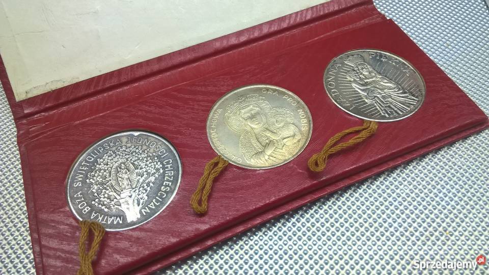 Zestaw 3 medali Sanktuaria Maryjne Warszawa