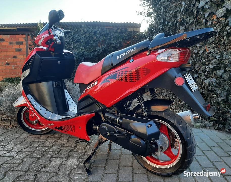 Zadbany duży skuter Kingway EL PASSO 50 4t 2009r wielkopolskie Tuczno sprzedam