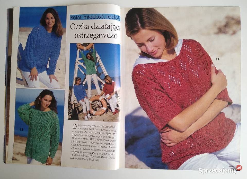 Modne Dzianiny Sandra 32000 Czasopisma Gdańsk