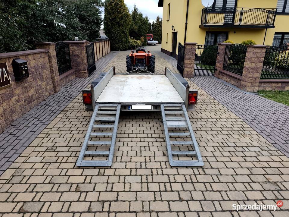 Przyczepa Dwuosiowa 2190 Pod Minikoparkę Najazdy towarowe Lawety