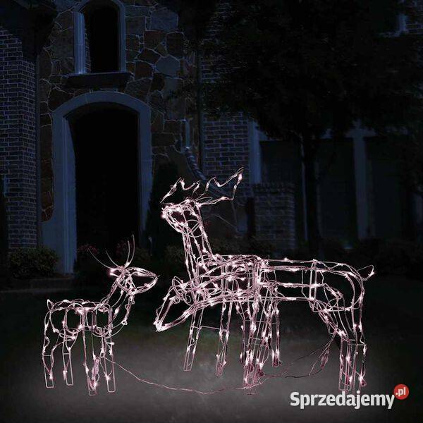 vidaXL 3 świąteczne renifery z lampek 229 diod Wyposażenie wnętrz Warszawa