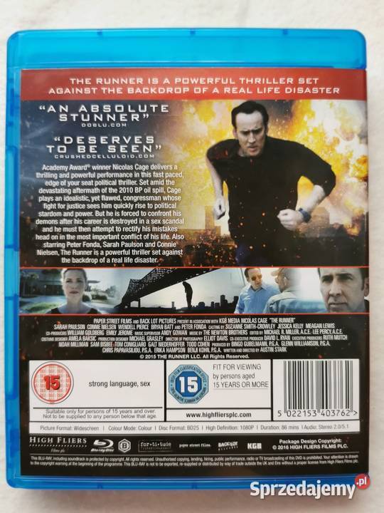 The Runner Kongresmen Bluray En 2015 Nicolas łódzkie Wytrzyszczki