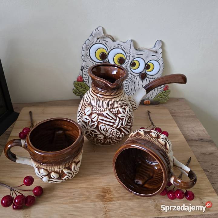 Zestaw do kawy ceramiczny tygielek i dwie Bydgoszcz