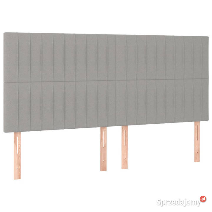 Zagłówki do łóżka 4 jasnoszary 80x5x7888 tkanina mazowieckie Warszawa