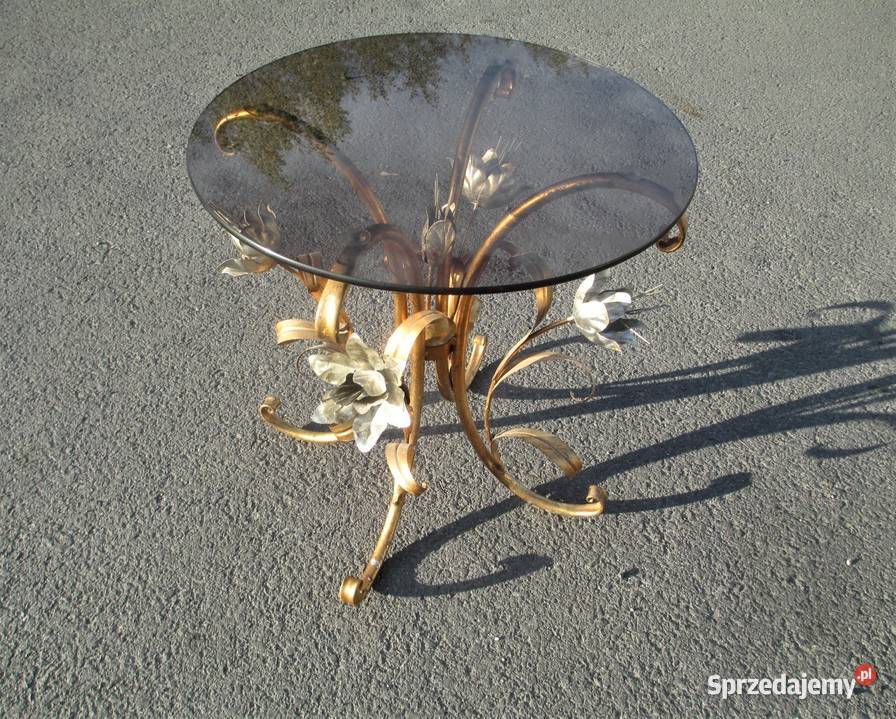 Stolik Hollywood Regency proj Hansa Kgla lata 60 Lublin