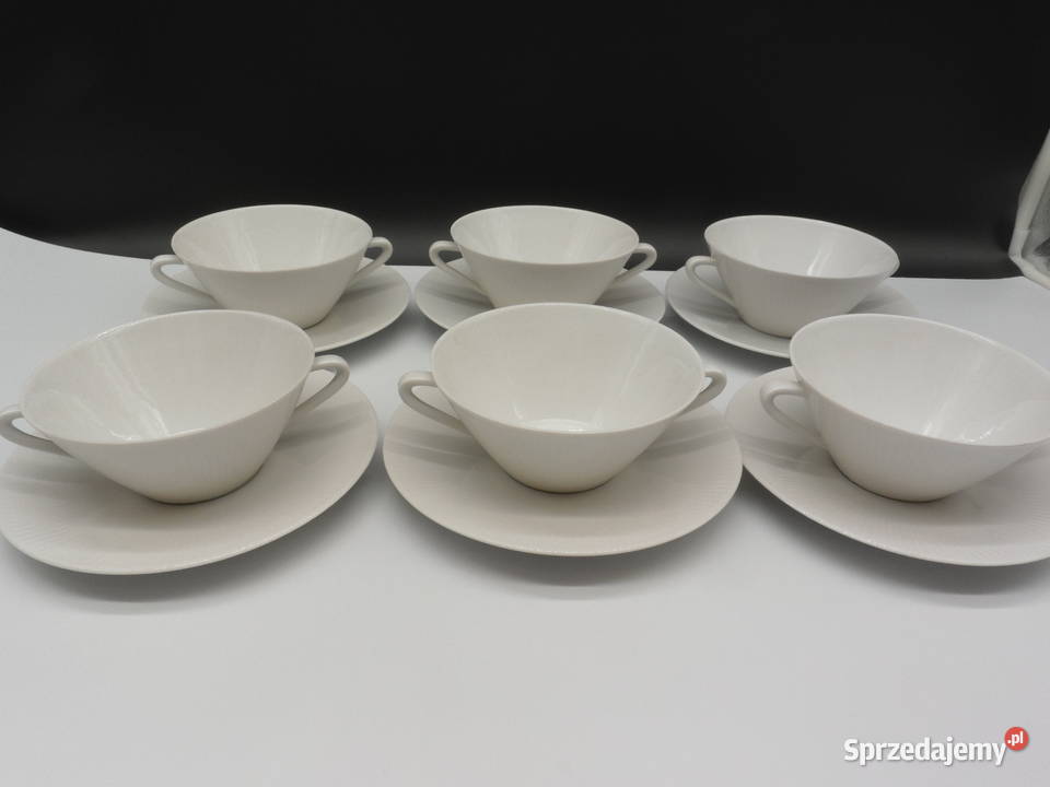 Porcelanowe bulionówki SELTMANN WEIDEN 6 wielkopolskie Raszków