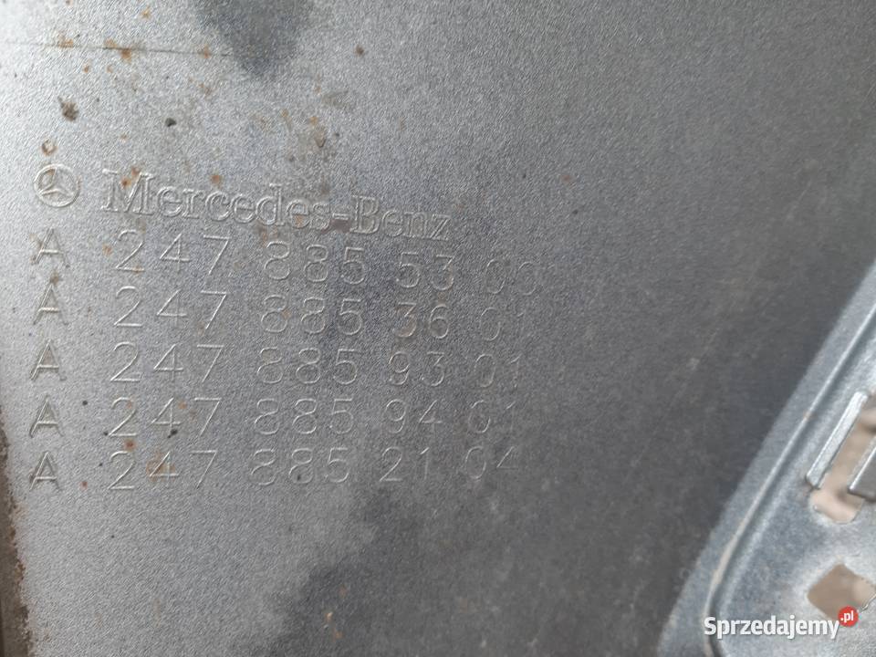MERCEDES BKLASA W247 ZDERZAK PRZÓD PRZEDNI PDC Trzciel